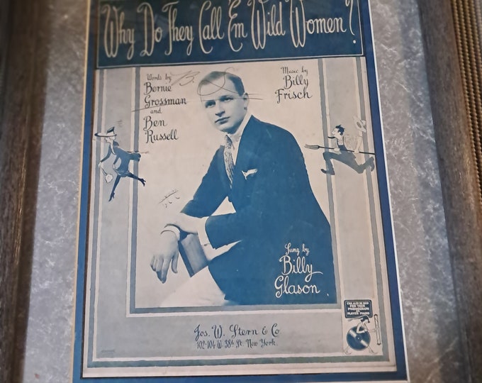 signed  Rare  Lithograph  of Bernie Grossman(1885-1951)