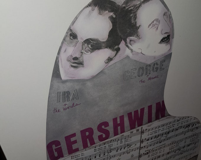 Gershwin Brothers, 1968 Offset Lithograph, Larry Rivers
