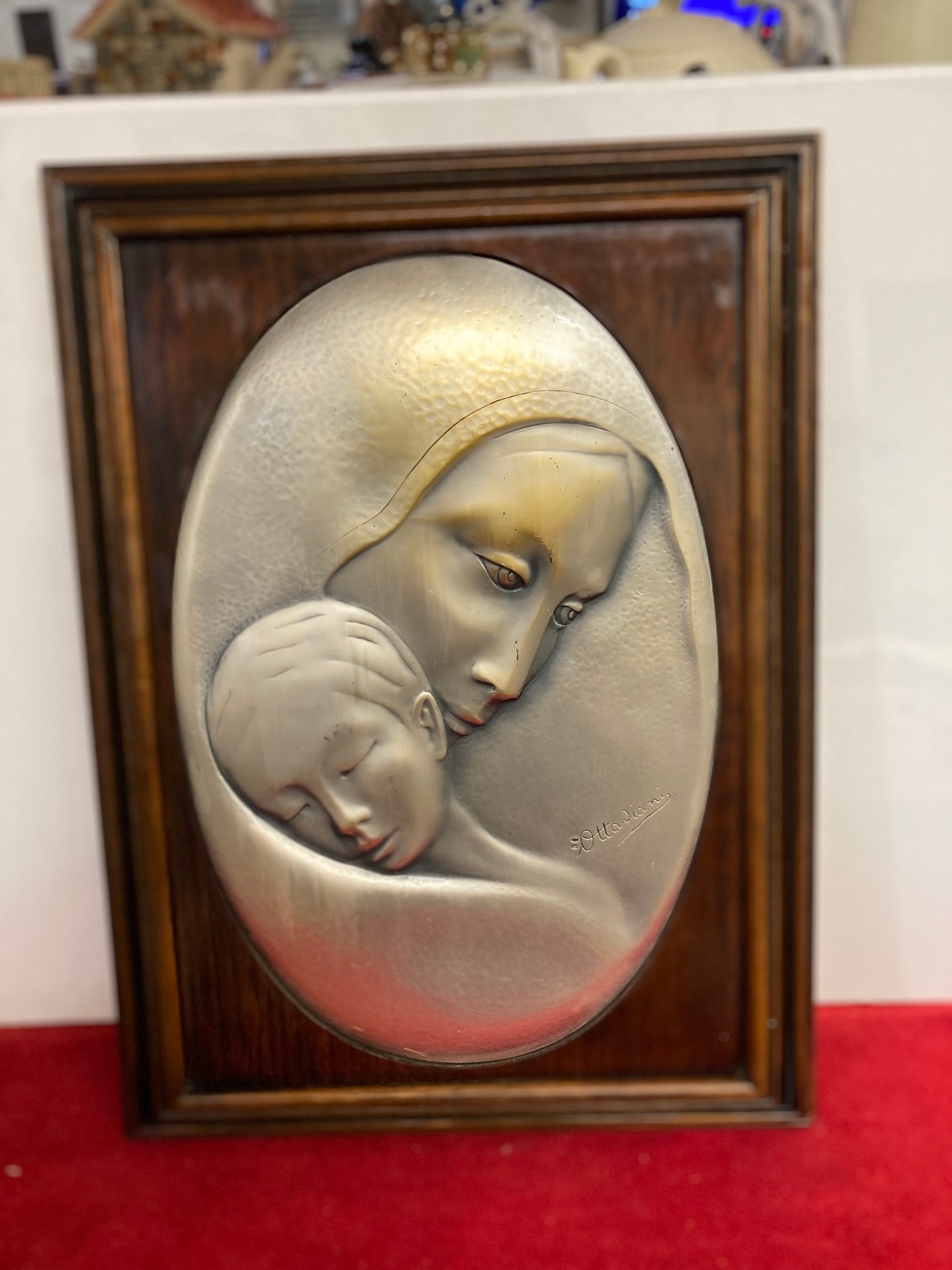 ERMES OTTAVIANI SCULTORE 時計付き置物 シルバープレート ERMES OTTAVIANI SCULTORE 時計付き置物 シルバープレート