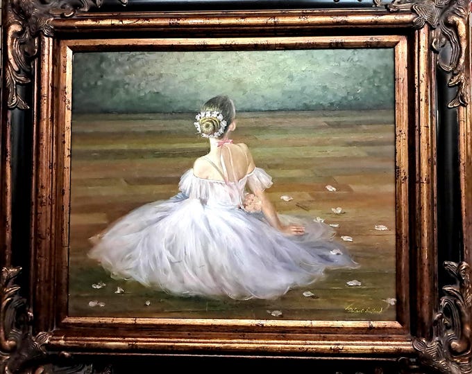 Delano Holland, Le Petite Ballerina  Oil Painting, Original
