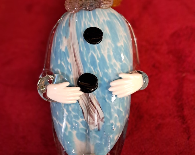 Tilso" Japanese Blown and Hand Painted Glass Clown Decanter