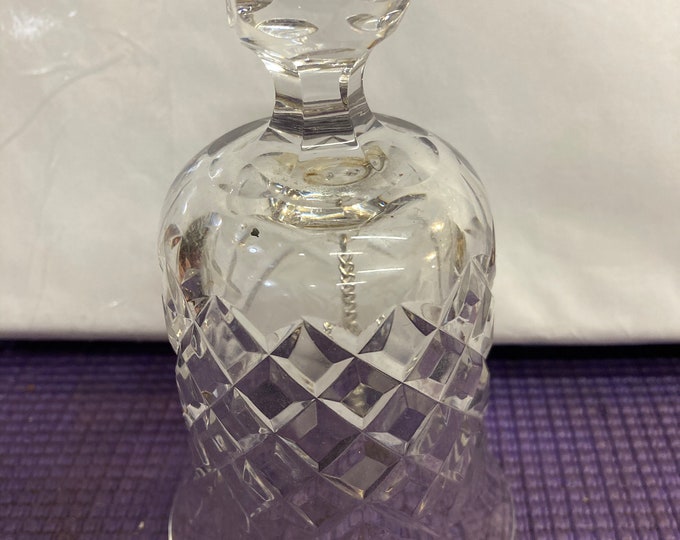 Waterford Crystal 1985  Two Turtledoves Christmas Bell