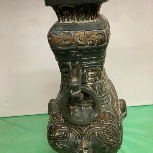 Oriental Cast Iron shops Open Vase