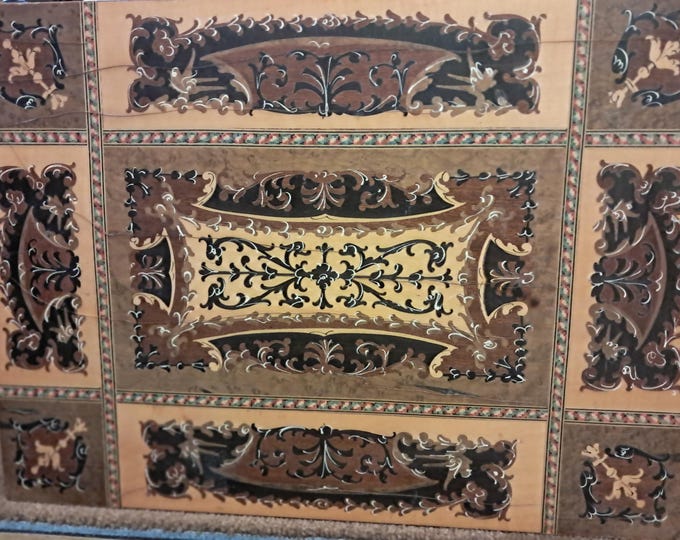 REUGE Music box Chair .Swiss Musical Movement . "Torna A Surriento "