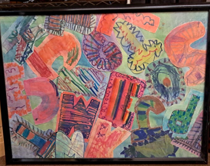 3D Unique  &  Creative  Graffiti Style  Framed  Art Works.