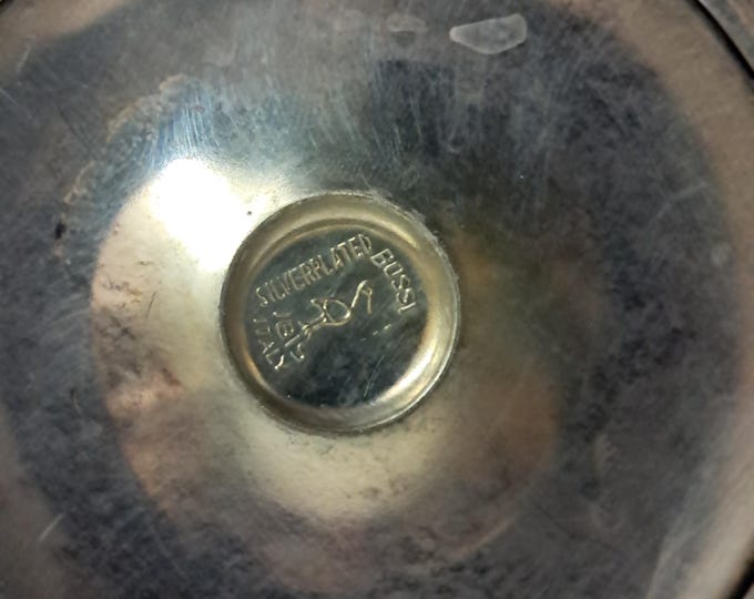 Set of Two Silverplate Wine Glasses