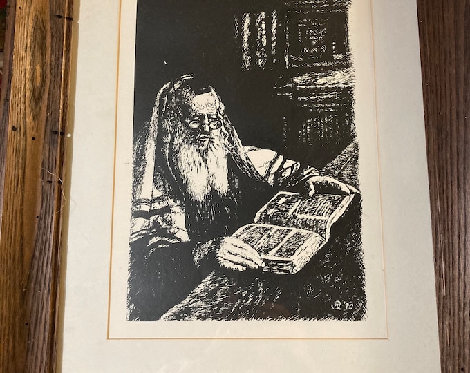 Norm Altman ,Rabbi,Lithograph print