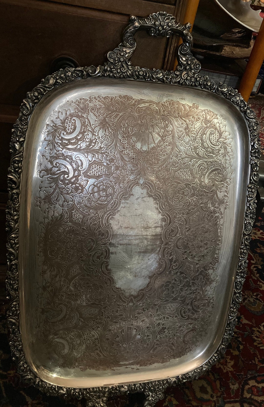 Serving Tray How To Clean Heavily Tarnished Silver Plate