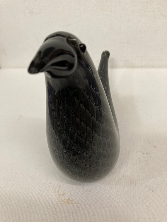 「Seguso Murano」黒いガラス製　置物 Bird Figurine for Aureliano Toso, Murano. - Etsy