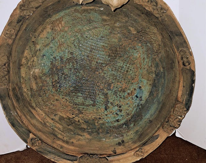 RARE LOIS ELDRIDGE  Bird Pool Signed 16 in. Art Pottery.