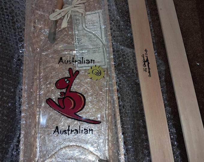 Unique Cheese Plate  with  Cheese  Spreader  From  Australia   by J D Originals