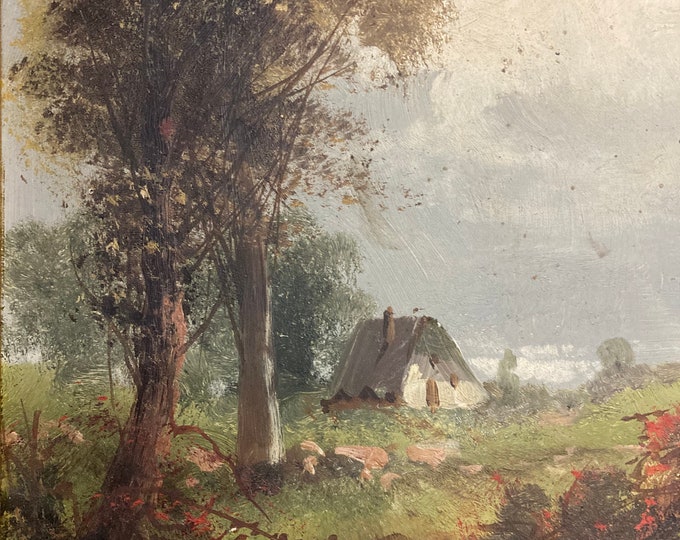 Pair of  Vintage  Landscape  Oil Paintings (J.Tolal & J. Toyle)