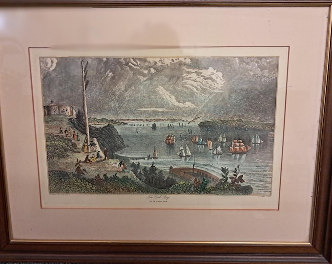 Bartlett, W.H.New York Bay (From the Telegraph Station)