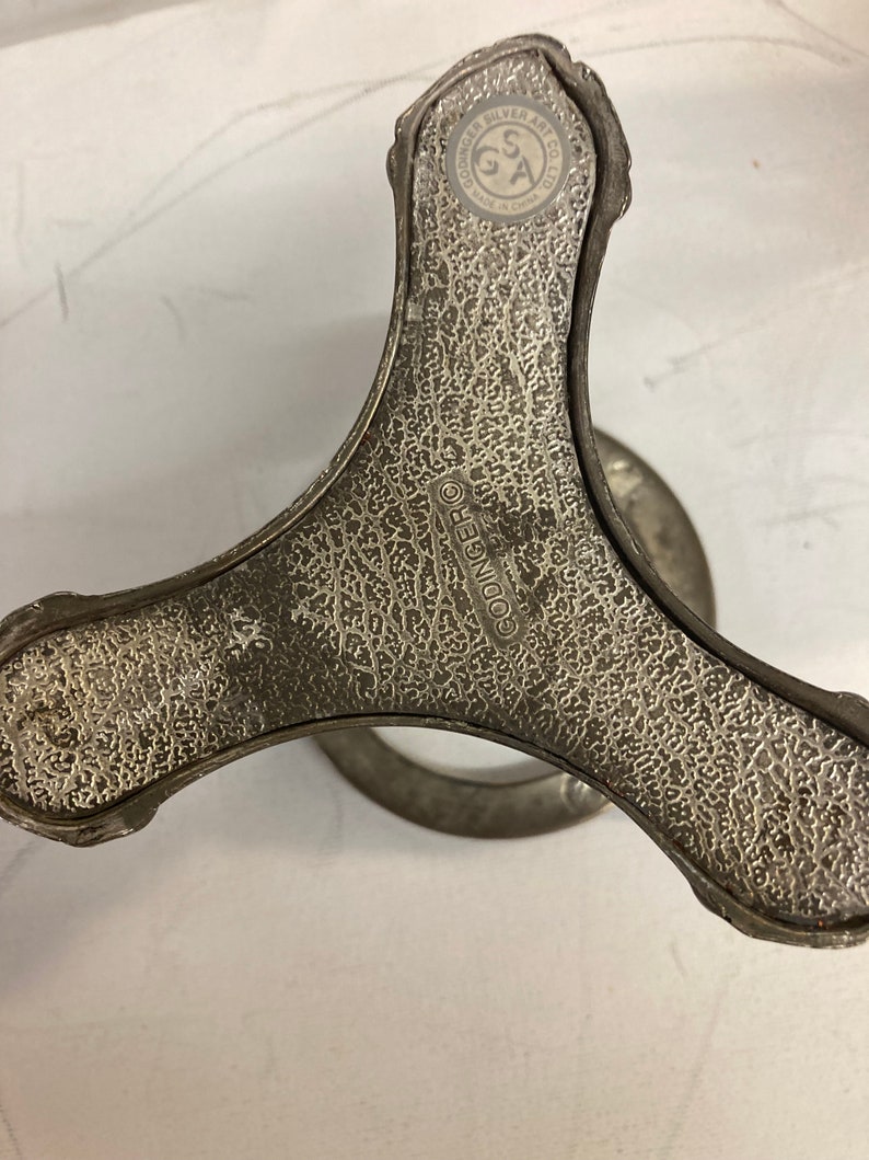 Shannon by Godinger Hurricane , 10 Crystal Candle Holder With Stand Etsy