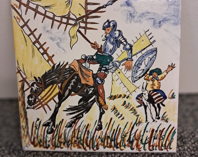 J Sanchez Hand Painted Tile Art