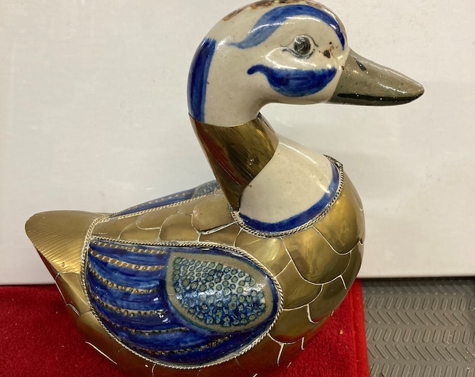 Mexican Hand Painted Colorful Tonala Pottery Ducks