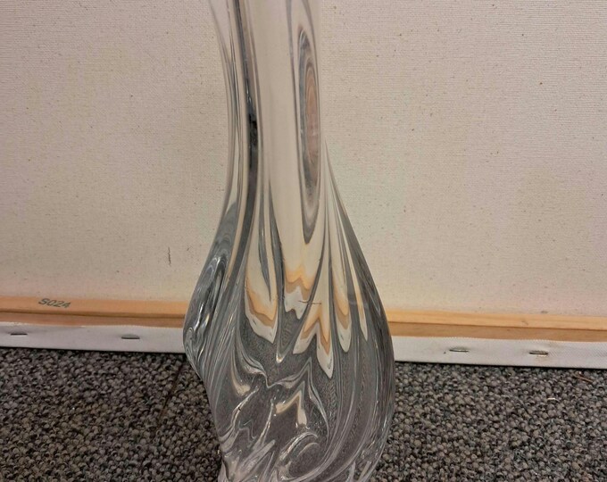 Vintage Cristal Saint-Louis  Swirl Vase