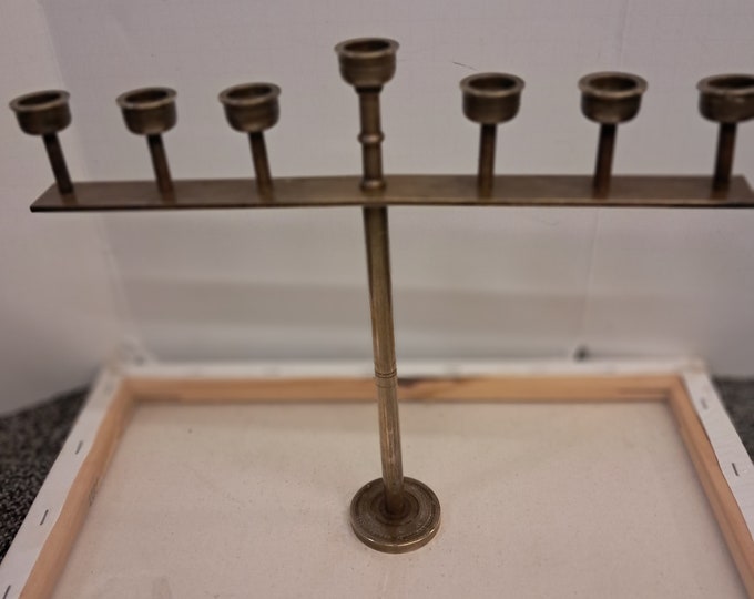 Vintage Brass Menorah,Candle Holder