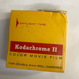 Kodachrome II - vintage unexposed 8mm movie film - 25ft (7.62m)