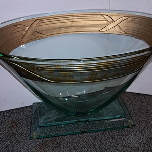 Rare  Guenther   Luna Glass  Art Work, Centerpiece Bowl