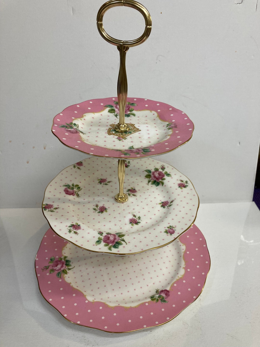 Royal Albert 100 Years Three-tier Cake Stand, 13.8