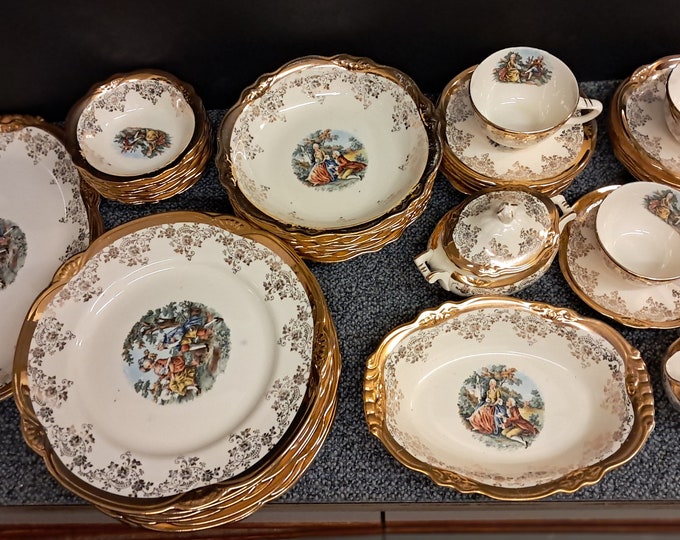 Vintage Pacific China Fine Quality 22k Gold  47 pcs  Set
