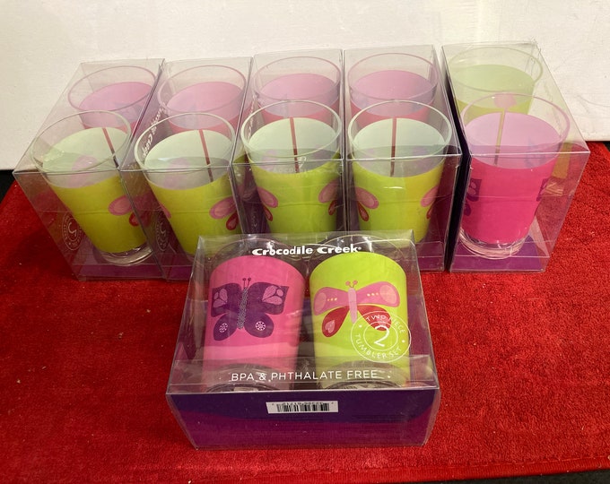 Six  sets of Acrylic  Glasses   by  Butterfly Creek