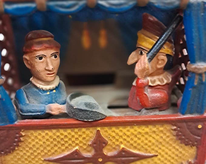 Vintage Punch and Judy Cast Iron Book of Knowledge 1960s