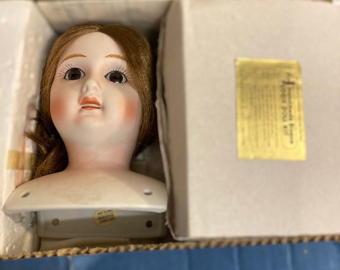 Collector's Handmade Deluxe Bisque Porcelain Winnie Doll and Baby  Kit