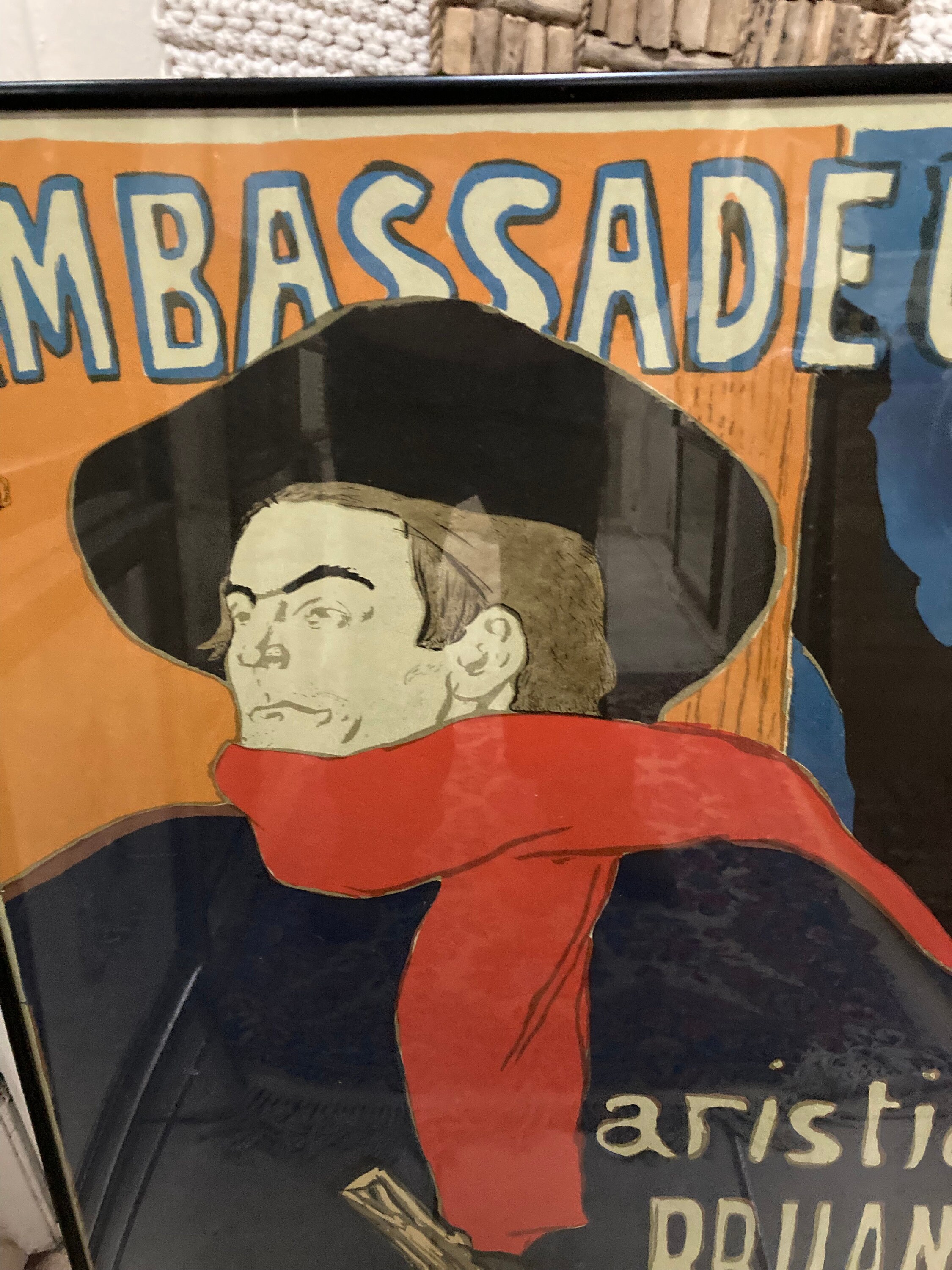 ロートレック 【AMBASSADEURS】　lithograph Ambassadeurs Aristide Bruant in His Cabaret Henri De