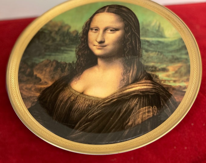 Vohenstrauss Johann Seltmann Bavaria Germany Decor Plate after Leonardo Da Vinci " Mona Lisa"