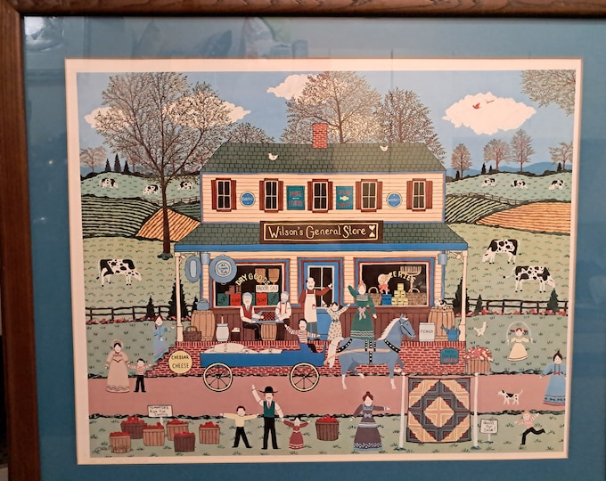 Cate Mandigo Adirondack Artist Signed Numbered  PRINT. Wilson's General Store
