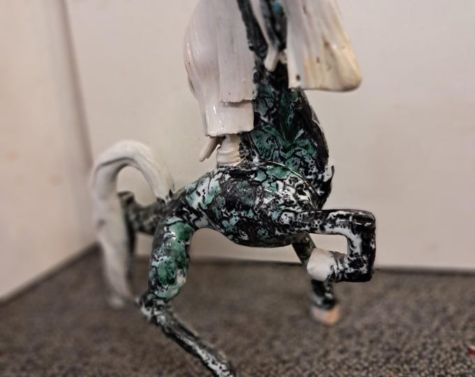 Handmade, Handcrafted Ceramic Horse Sculpture