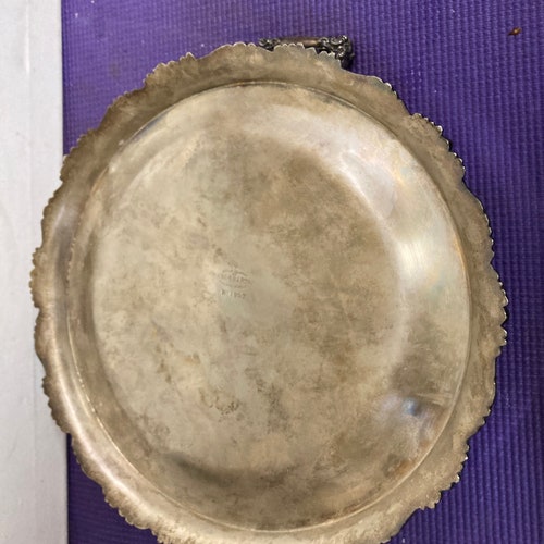 Reed & shops Barton Round Tray Taunton Mass Circa early 1900's Ornate Bowl
