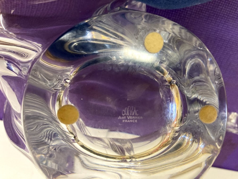 【Cofrac Art Verrier France】クリスタルガラス　ボウル Cofrac Art Verrier France】クリスタルガラス ボウル Cofrac
