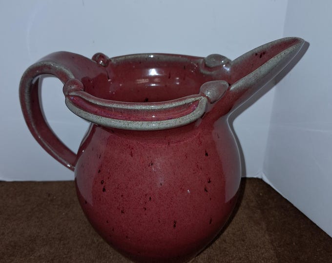 Vintage Creamer Pitcher by Rockwood Pottery. 1949