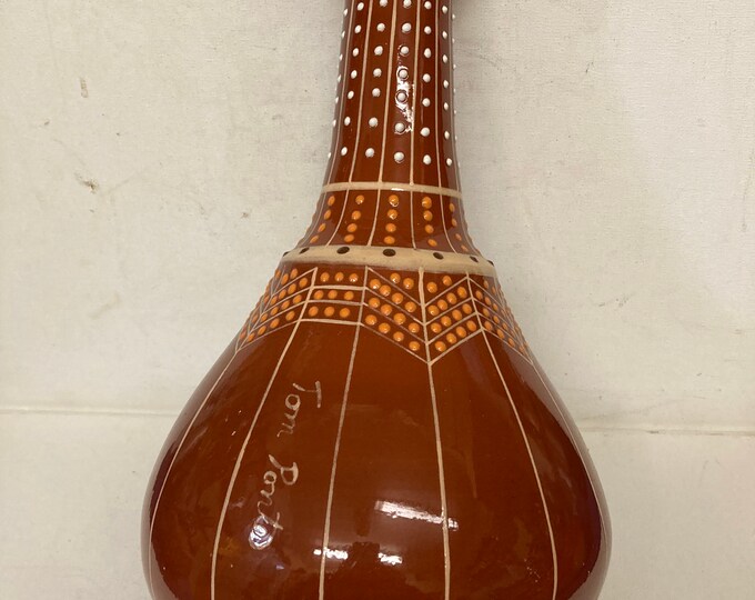 Tom Ponte's Signed  Geometric Design Vintage  Pottery
