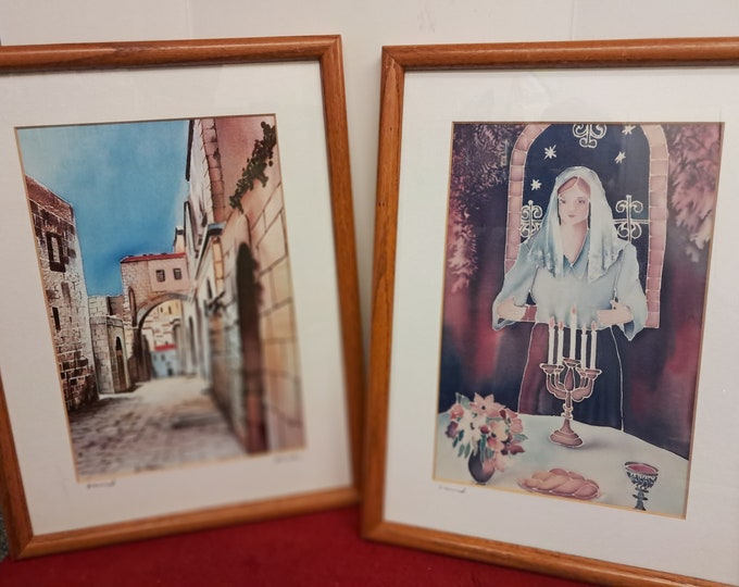 Two Water Color Paintings  by  Israeli Artist