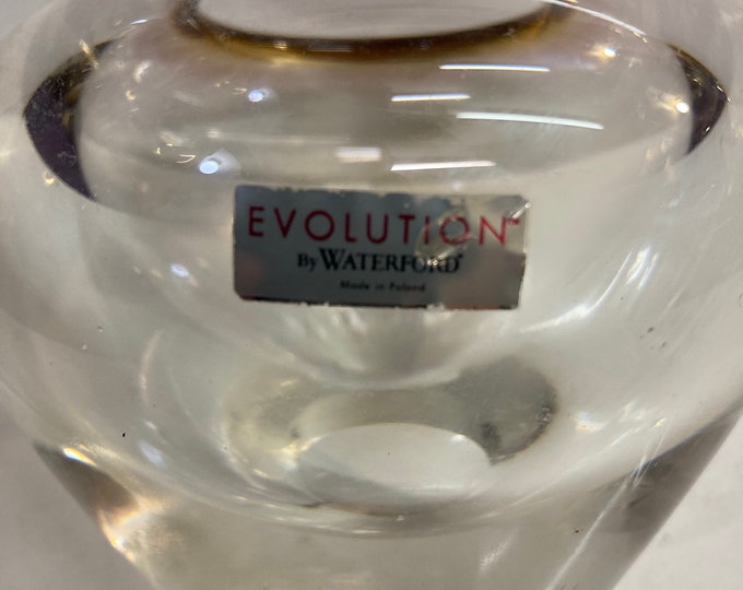 Vintage Waterford Evolution Crystal Squat Vase