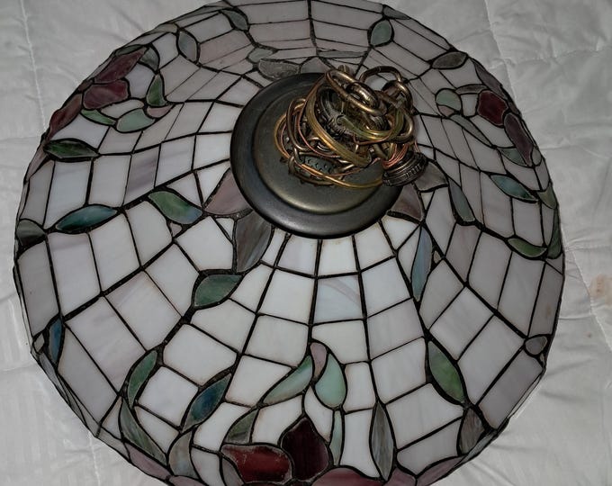 Tiffany Style  Ceiling Lamp Shade with Chain