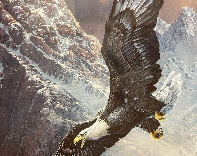 Franklin Mint ,Ted Blaylock "Save the Eagle, Preserve the Tradition" signed print