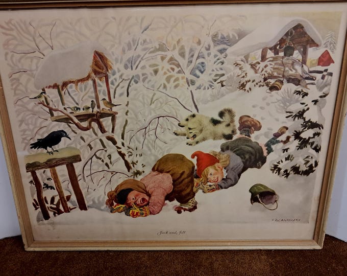 Feodor Rojankovsky Lithograph Prints: Mother Goose Collection, 1945