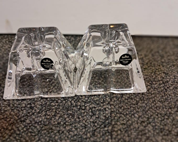 Rosenthal 24% Lead Crystal  Candle  Holders Set