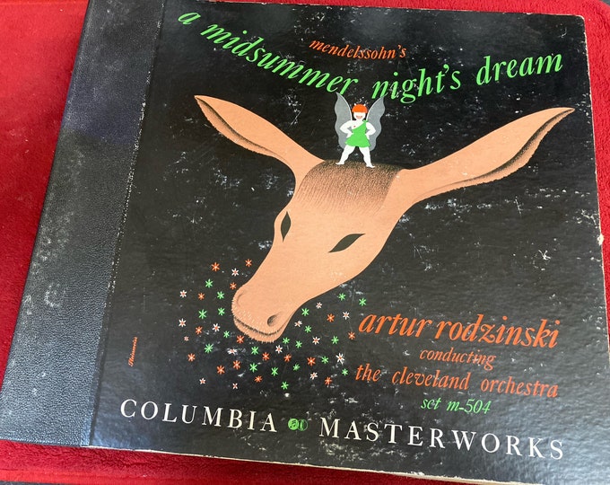 Mendelssohn's A Midsummer Night's Dream Columbia 78 RPM Records