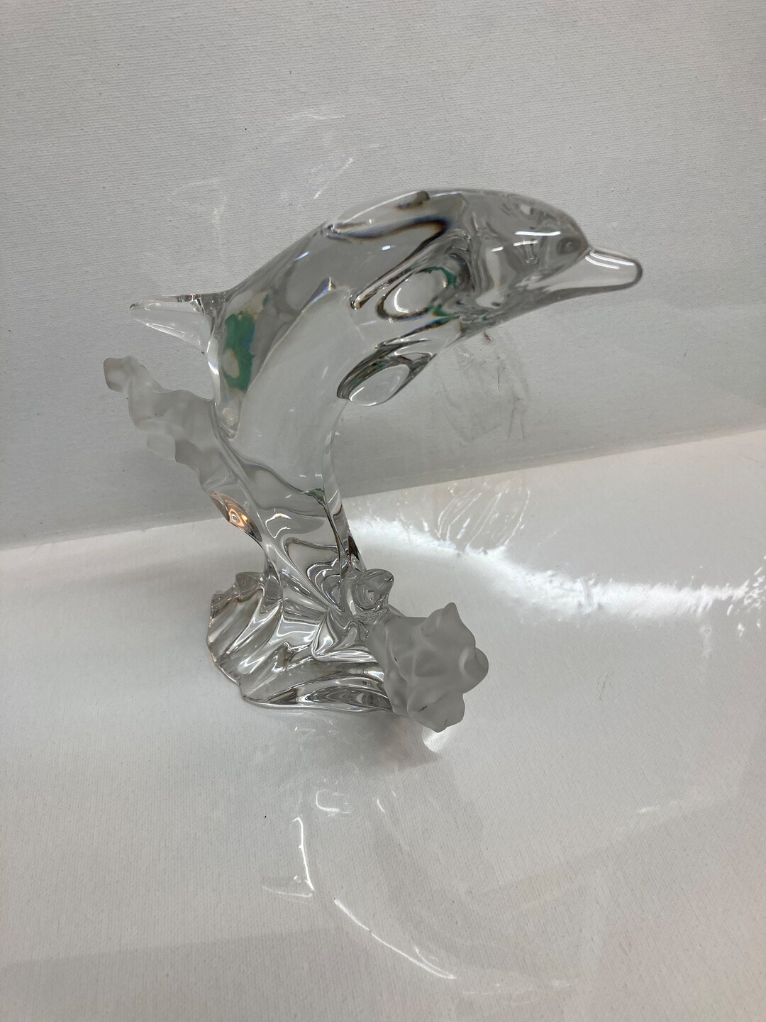 LENOX Fine Crystal Dolphin Figurine 1994 Etsy