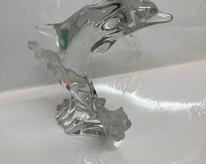 LENOX Fine Crystal Dolphin Figurine 1994