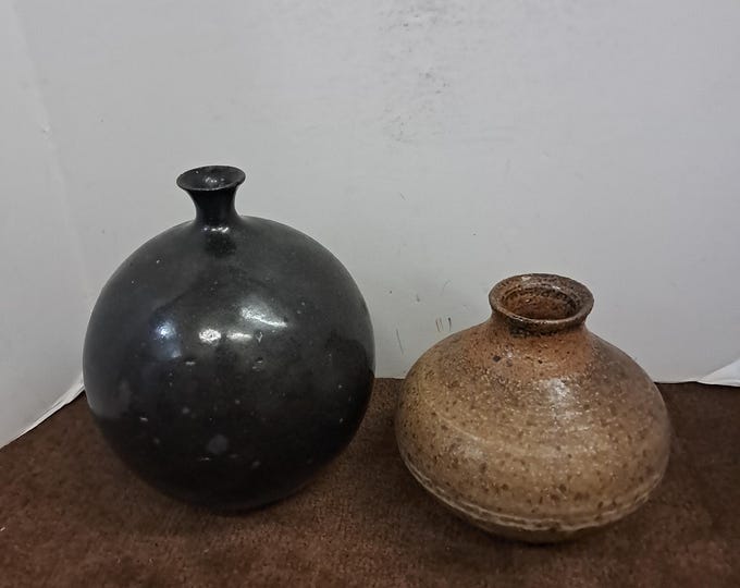 Round Pottery Vase