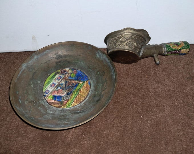 Chinese Cloisonne Enamel  Saucer & Tea Cup