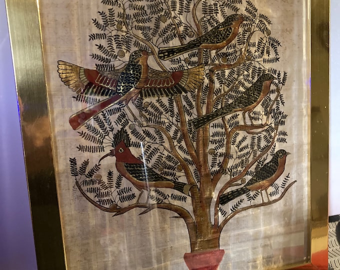 Papyrus Paintings Of  The Tree Of Life, Egypt