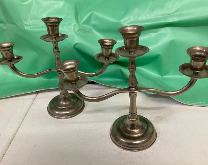 Vintage Leonard 3-Tier Candle Holders, USA Made